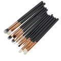 2019 12PCS Promotional eyeliner Pencil Eyeshadow Eyeliner Blending Makeup Brushes Black Handle Eye Brush